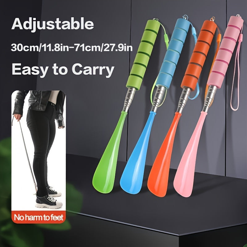 Práctico calzador extensible: fácil de poner y quitar.