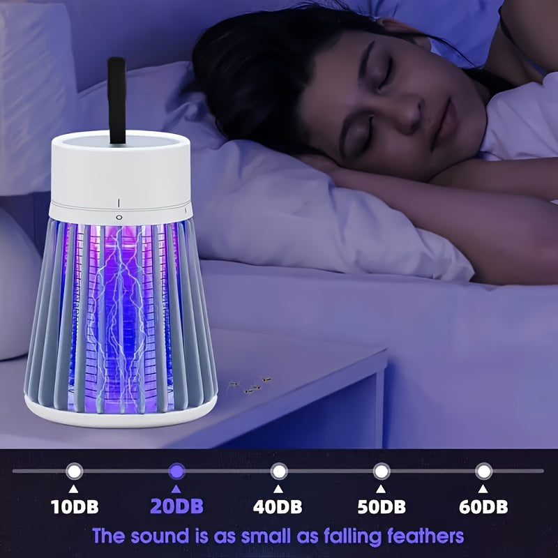 Punjiva lampa protiv komaraca – 360° UV električni udar za uništavanje insekata
