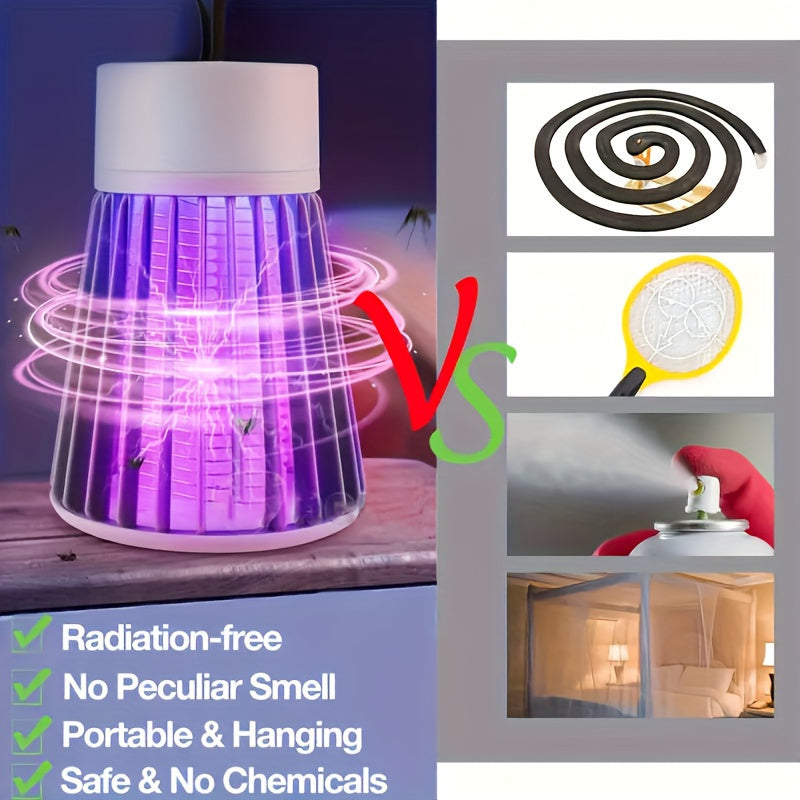 Punjiva lampa protiv komaraca – 360° UV električni udar za uništavanje insekata