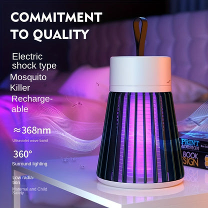 Punjiva lampa protiv komaraca – 360° UV električni udar za uništavanje insekata