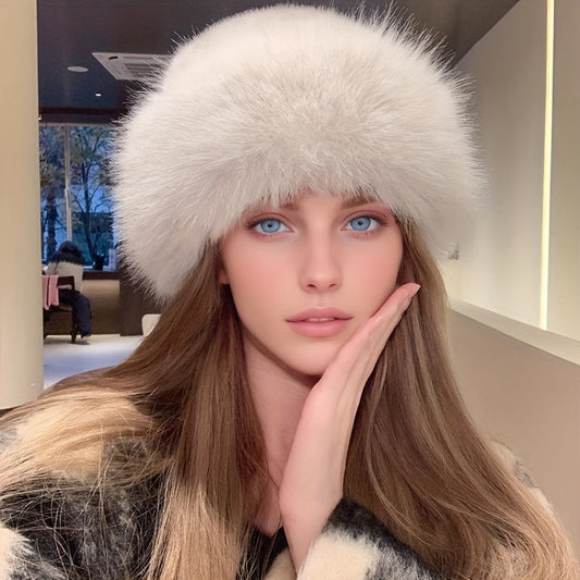 Gorro de piel sintética de lujo Sanne: calidez y estilo en invierno