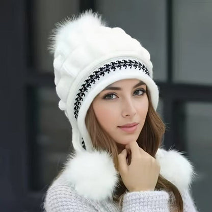 Gorro de invierno Nora con orejeras: estilo y calidez en el frío.