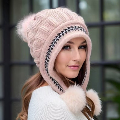 Gorro de invierno Nora con orejeras: estilo y calidez en el frío.