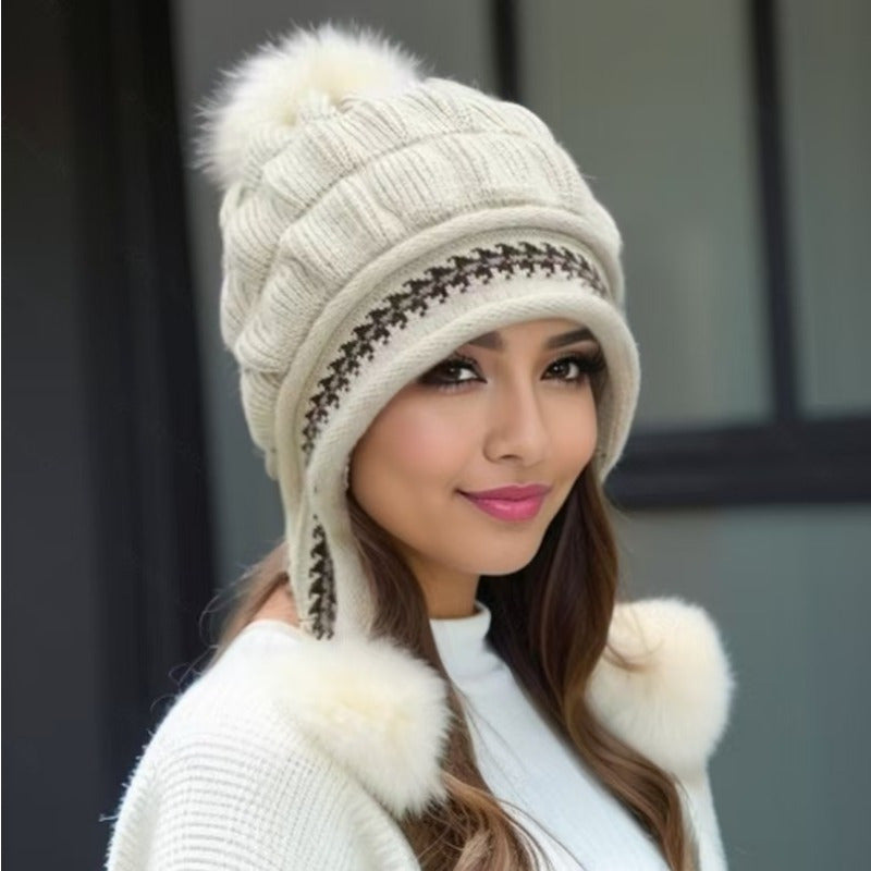 Gorro de invierno Nora con orejeras: estilo y calidez en el frío.