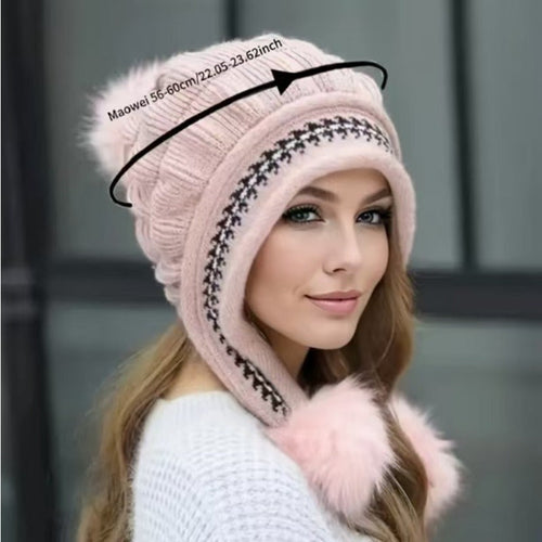 Gorro de invierno Nora con orejeras: estilo y calidez en el frío.