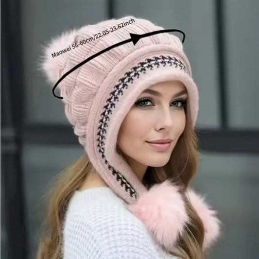 Gorro de invierno Nora con orejeras: estilo y calidez en el frío.