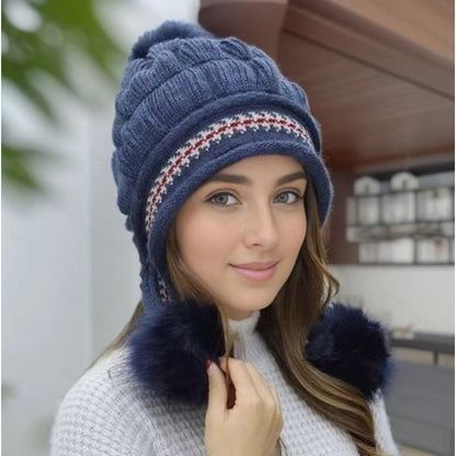 Gorro de invierno Nora con orejeras: estilo y calidez en el frío.