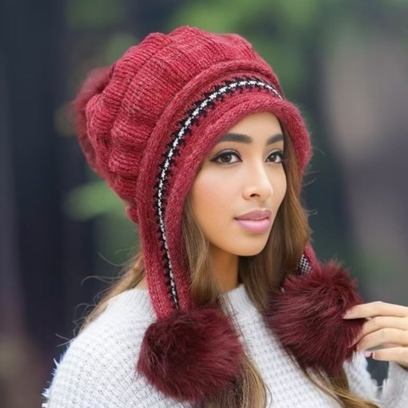 Gorro de invierno Nora con orejeras: estilo y calidez en el frío.