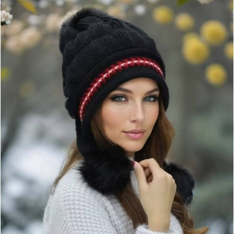 Gorro de invierno Nora con orejeras: estilo y calidez en el frío.