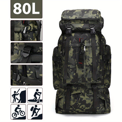Mochila de senderismo Explorer de 80 litros: robusta y versátil