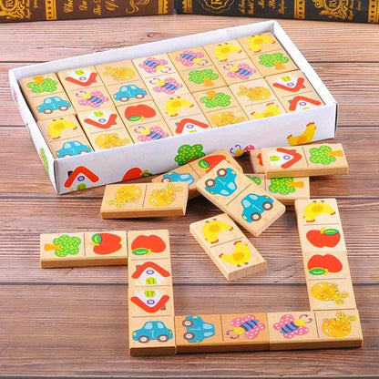 Verspieltes Domino-Puzzle – Für Lernen und Spaß