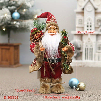 Weihnachtsmann-Figur als festliche Dekoration
