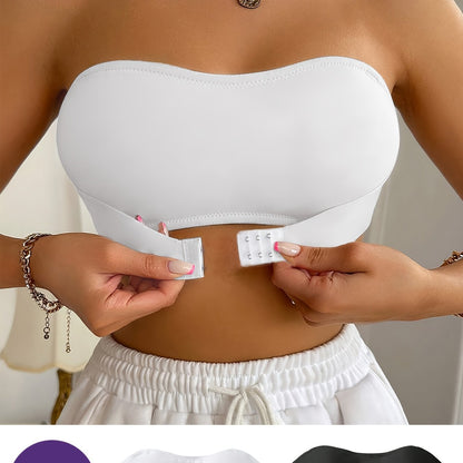 Sujetador bandeau sin costuras: suave y cómodo, sin aros.