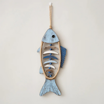 Dekorativer Fisch-Wandanhänger im maritimen Stil