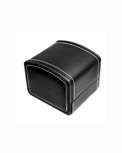 Elegante caja para relojes con almohadillas protectoras