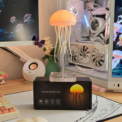 Lámpara de medusas recargable con cambio de color y control por sonido