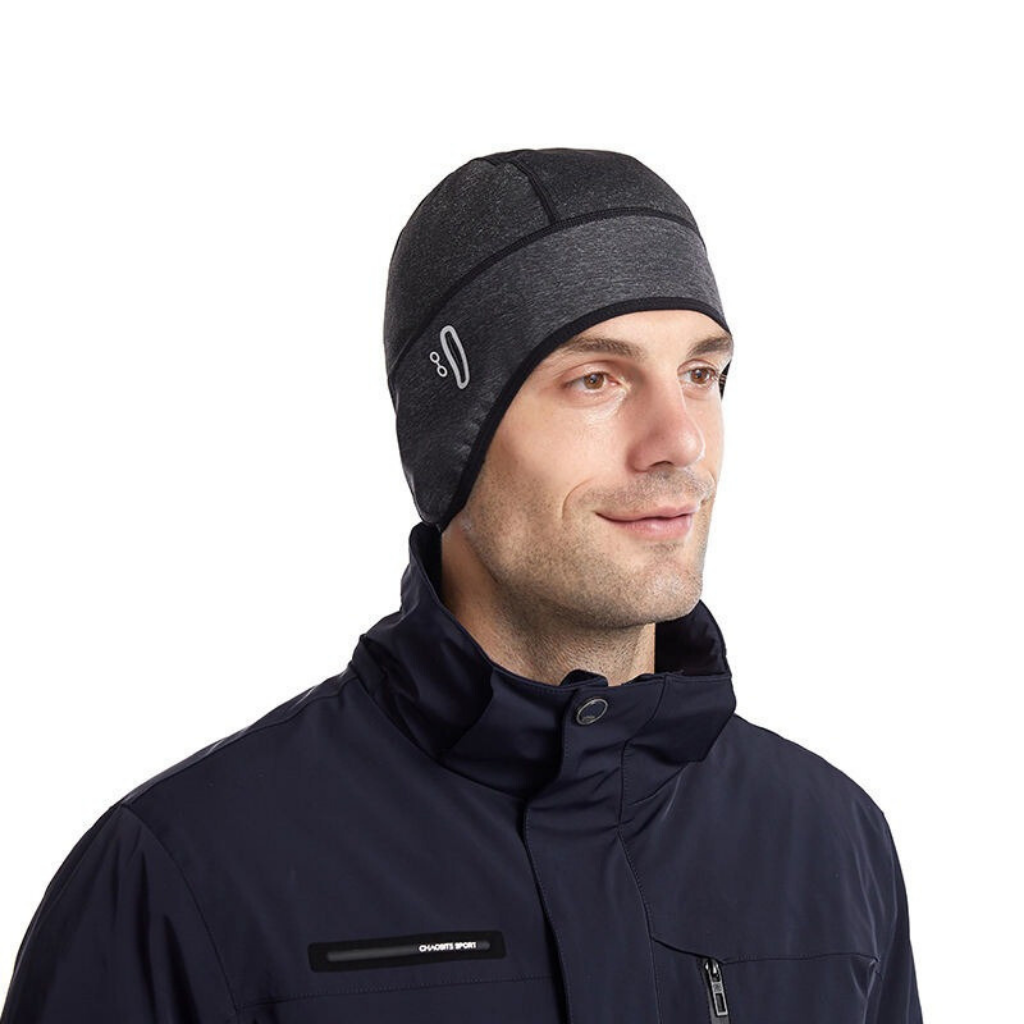 Gorro deportivo de invierno con protección para las orejas y abertura para gafas