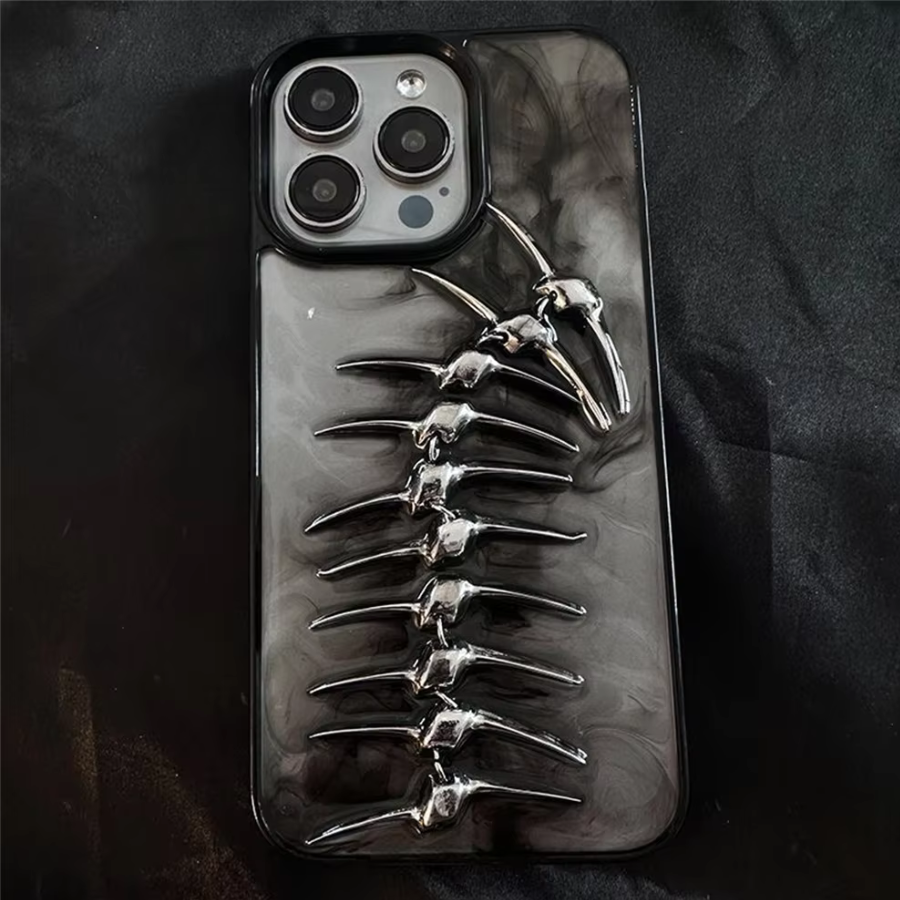 Funda para teléfono con diseño de espiga 3D: robusta y protectora