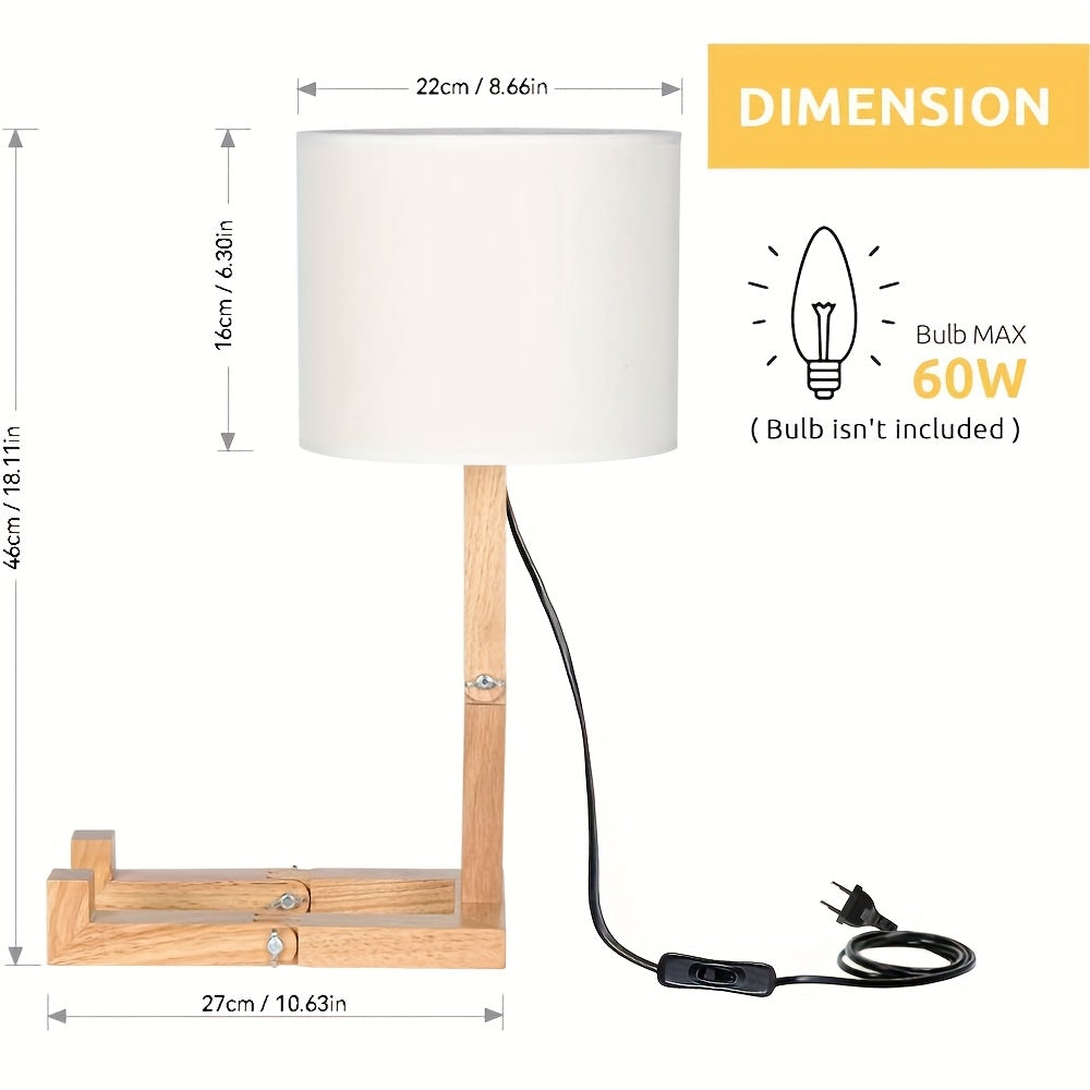 Moderna drvena stolna lampa – fleksibilan dizajn i ugodna rasvjeta