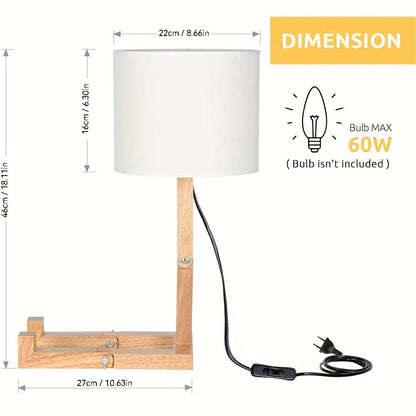 Moderna drvena stolna lampa – fleksibilan dizajn i ugodna rasvjeta