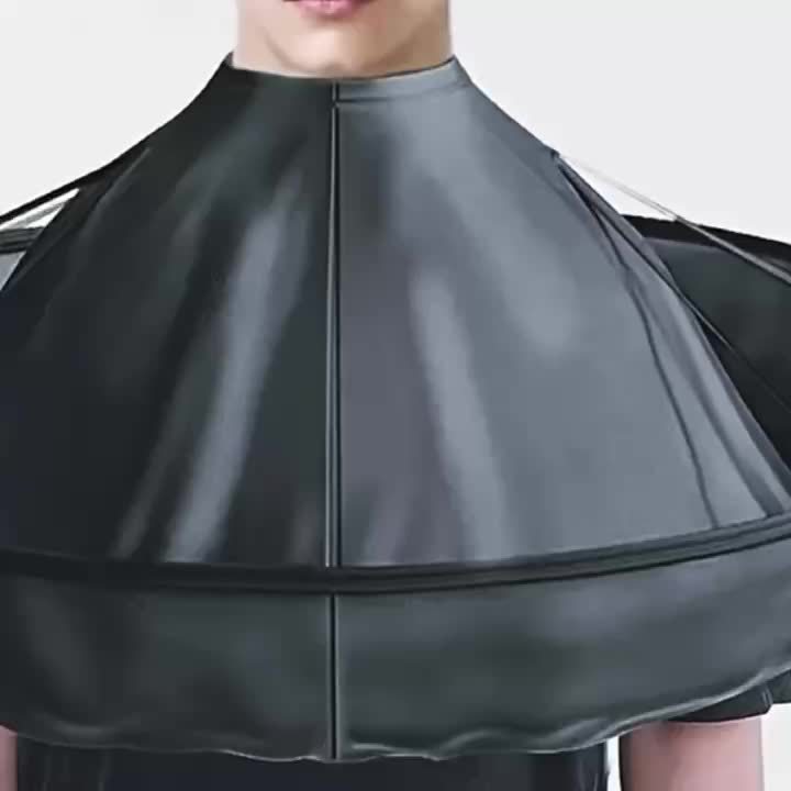 Haarschneideumhang mit Haarauffangrand