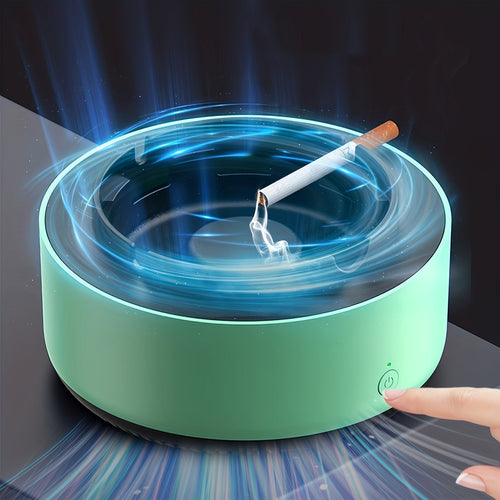Cenicero inteligente con purificador de aire: eliminación eficaz de humo y olores con un diseño elegante.