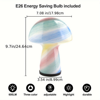 Razigrana gljivasta lampa – Suptilna atmosfera s retro štihom