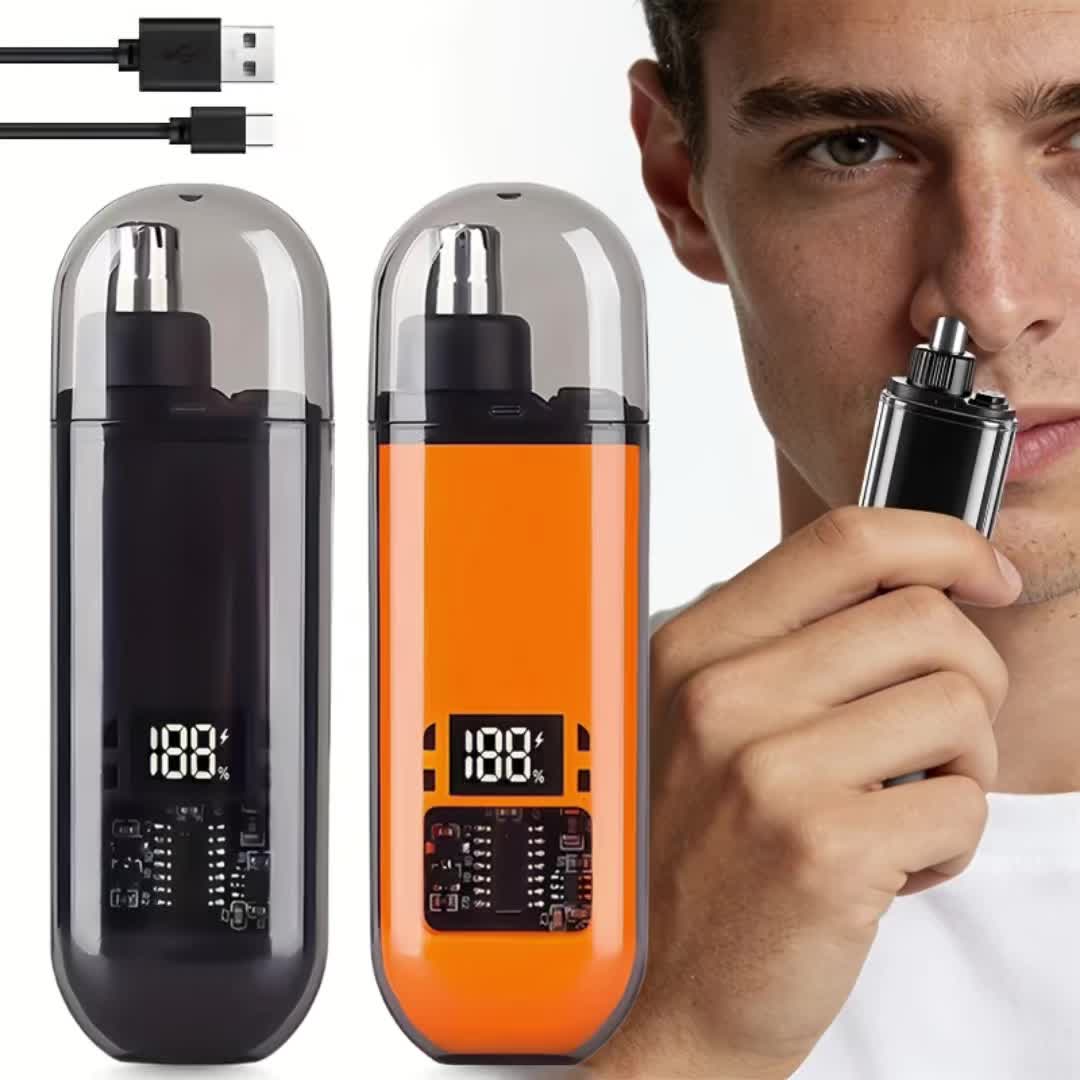 USB-aufladbarer Nasenhaartrimmer mit Digitalanzeige