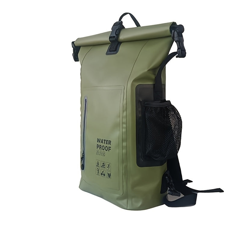 Vodootporni 25L rolltop ruksak s više pretinaca, čvrstim kopčama i mrežastim bočnim džepom