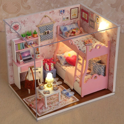 Casa de muñecas para niña encantada: un modelo DIY bonito y detallado
