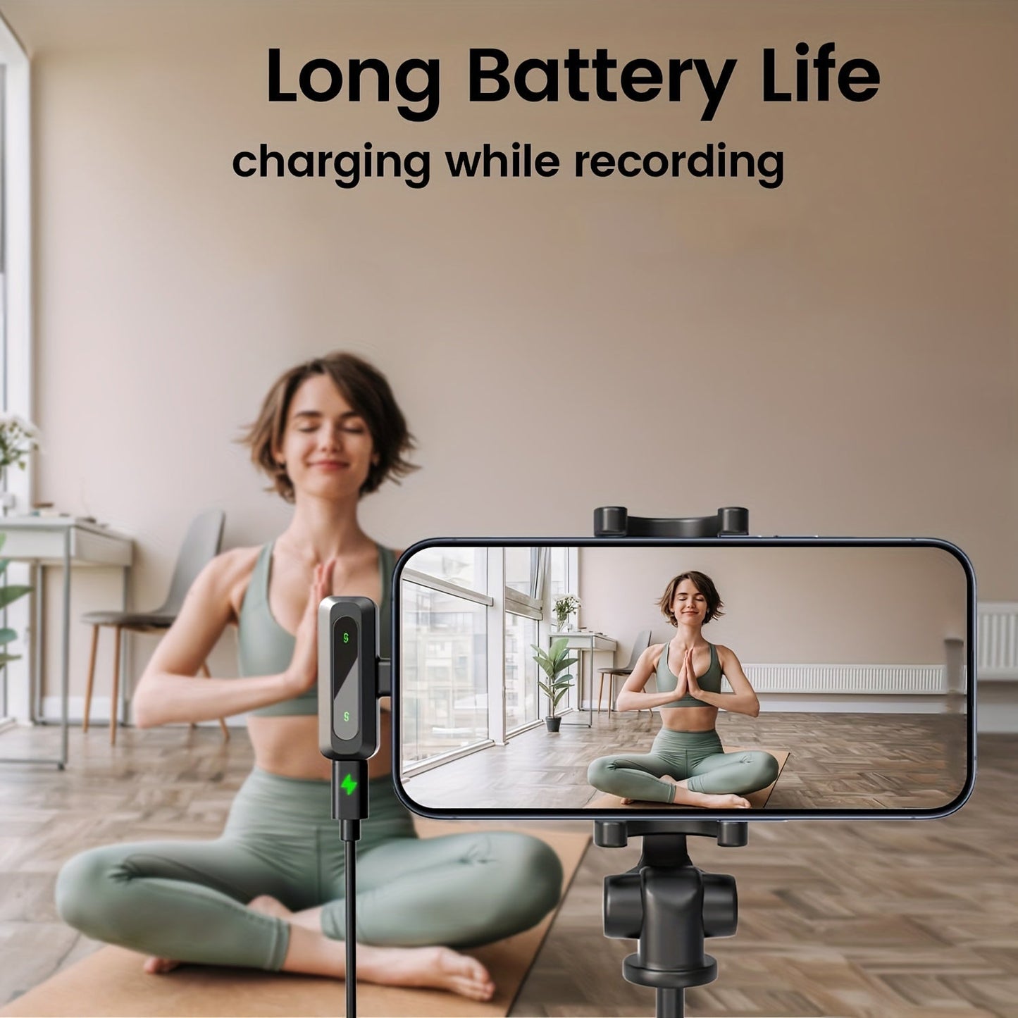 Micrófono de solapa inalámbrico SoundClip: para teléfonos inteligentes y tabletas