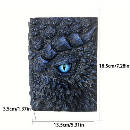 Cuaderno de fantasía con ojo de dragón: robusto y elegante