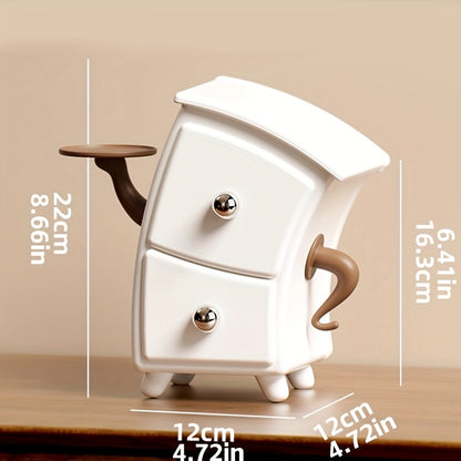 Cómoda de mesa criativa com duas gavetas