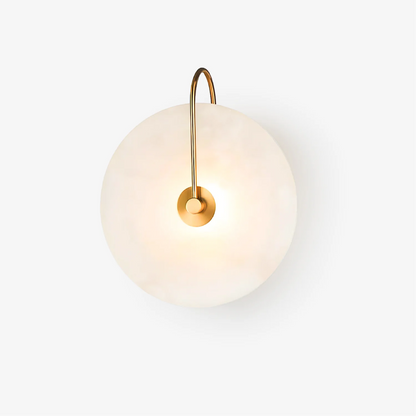 Aplique de pared LED minimalista de alabastro
