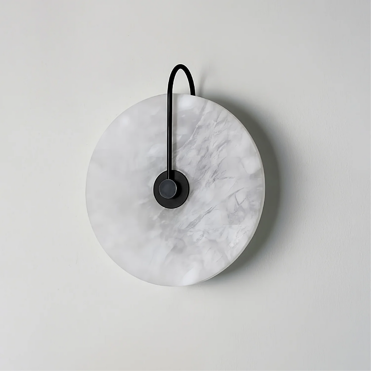Aplique de pared LED minimalista de alabastro
