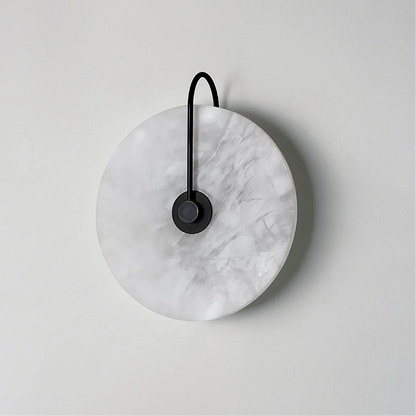 Aplique de pared LED minimalista de alabastro