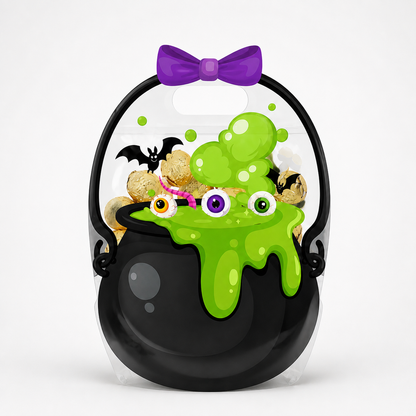 Halloween Geschenktüten mit Kürbis- und Hexenkesselmotiv – 30er Set