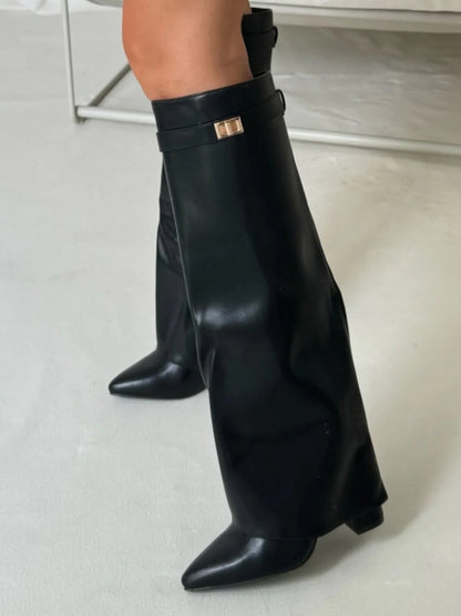 Botas de ante de lujo por encima de la rodilla para mujer: comodidad y clase