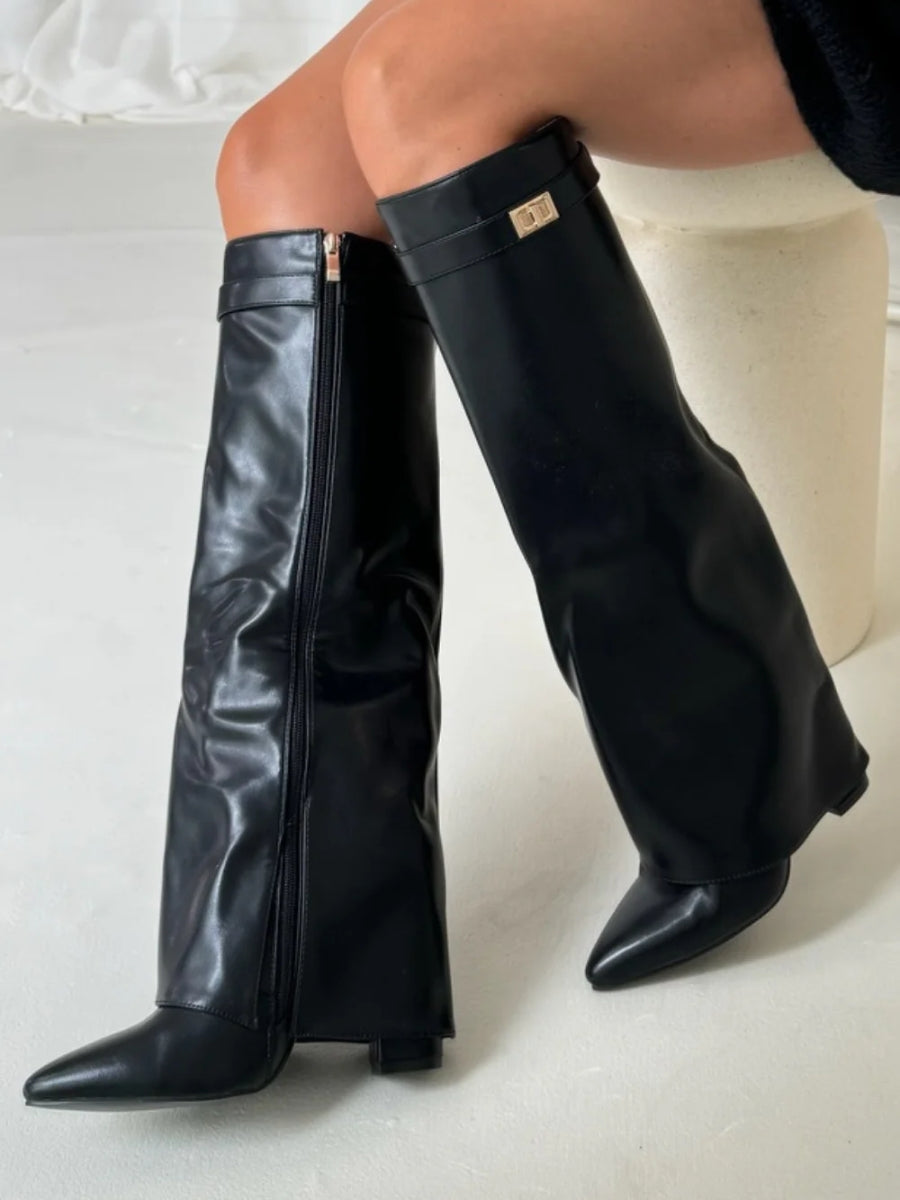 Botas de ante de lujo por encima de la rodilla para mujer: comodidad y clase