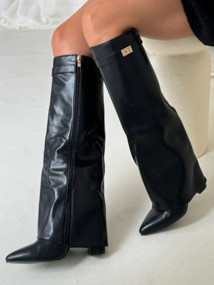 Botas de ante de lujo por encima de la rodilla para mujer: comodidad y clase