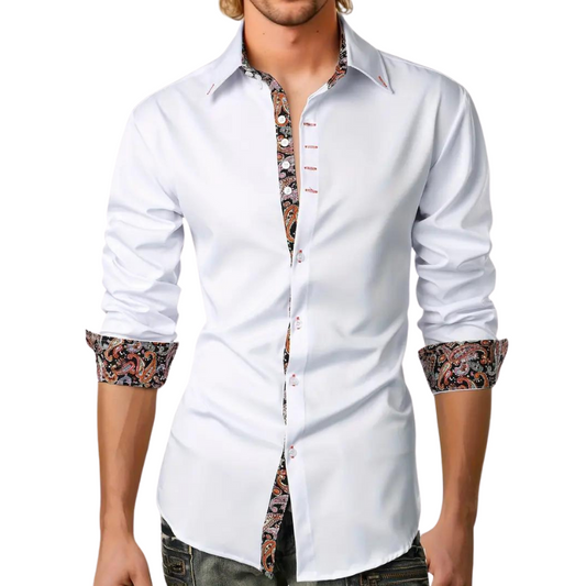 Camisa formal elegante para hombre: moderna y única.