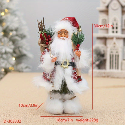 Weihnachtsmann-Figur als festliche Dekoration