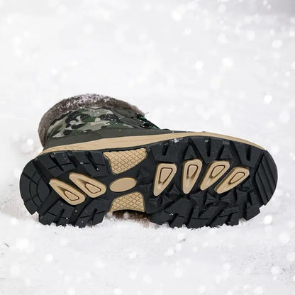 Damen Gefütterte Outdoor-Stiefel mit Camouflage-Muster
