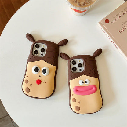 3D Handyhülle mit verspieltem Cartoon-Motiv