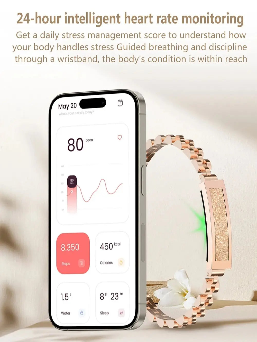 Damen Smart-Armband mit Fitness-Tracking