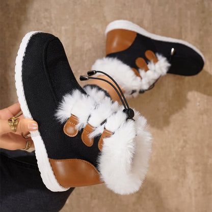 Damen Warme Schnürstiefel mit weichem Futter