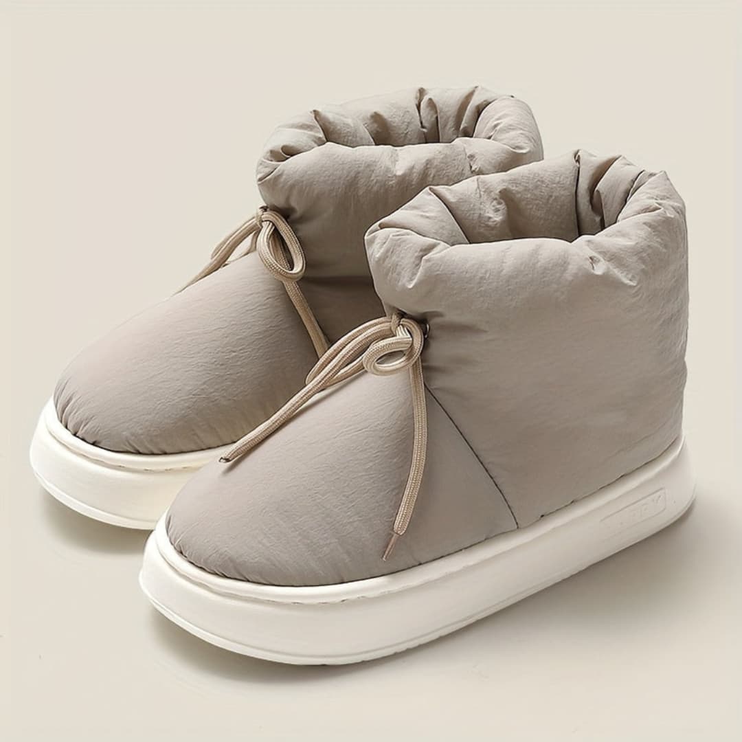 Zapatillas de invierno cálidas con cobertura de los tobillos