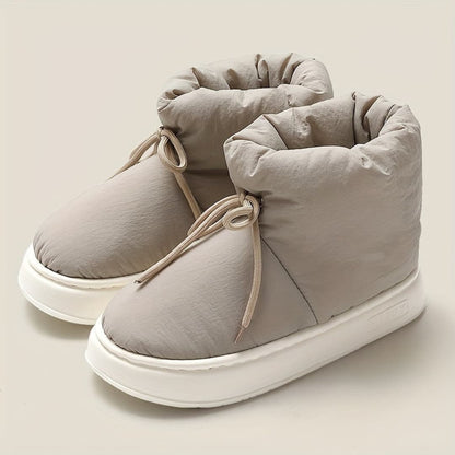 Zapatillas de invierno cálidas con cobertura de los tobillos