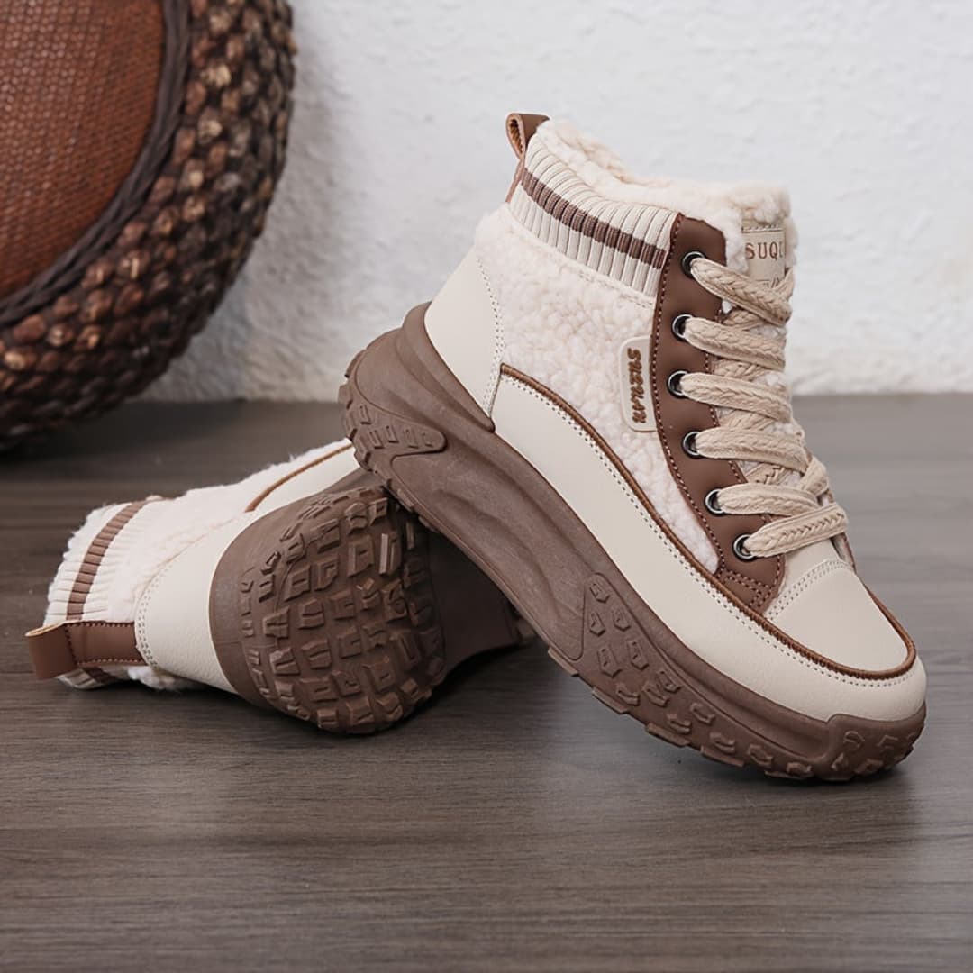 Zapatillas deportivas de invierno para mujer con forro cálido