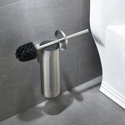 Escobilla de baño de pared con soporte de acero inoxidable